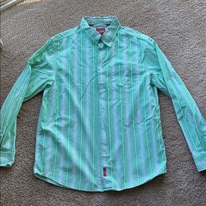 Green Men’s Long Sleeve Button Down